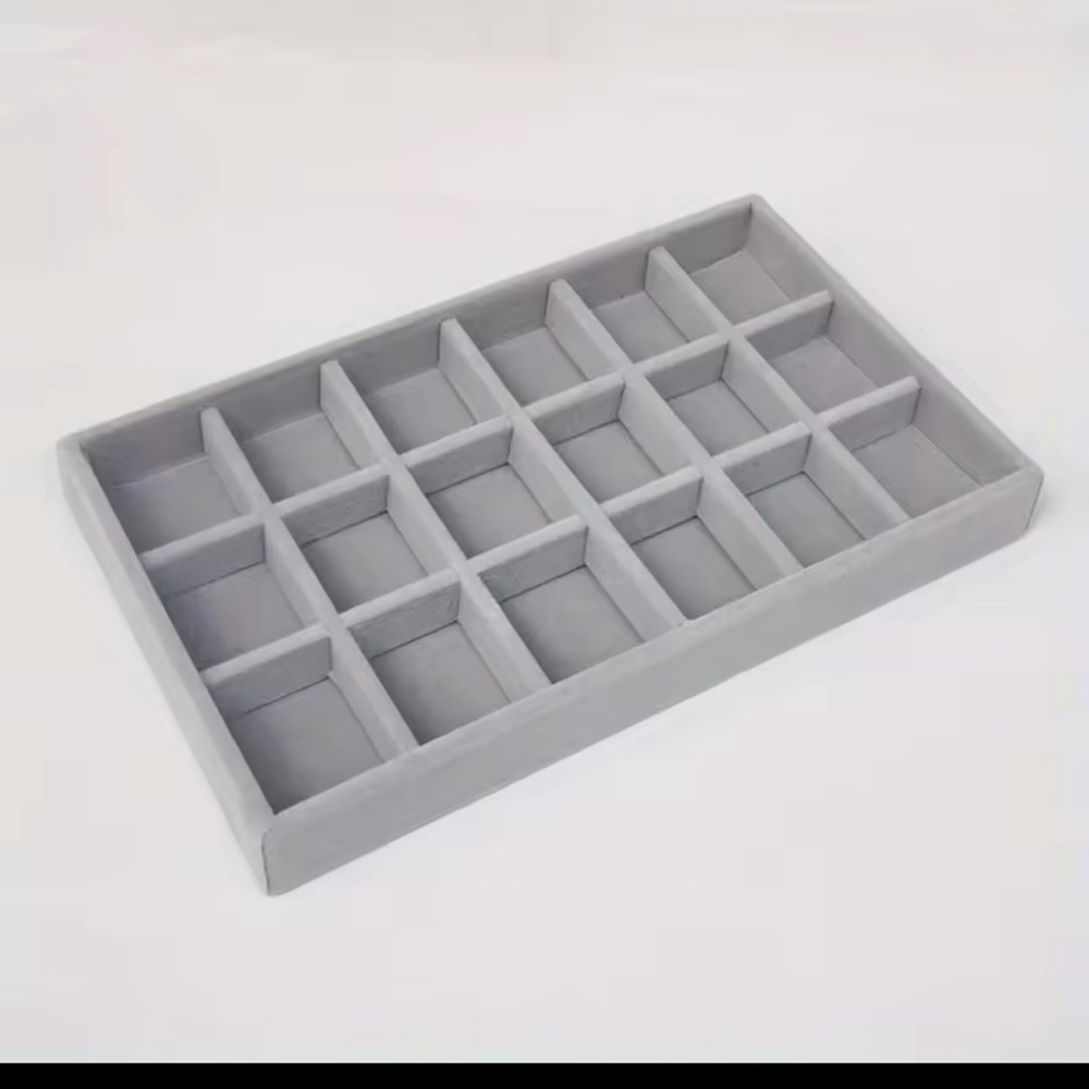 Gray Compartment Organizer Tray
